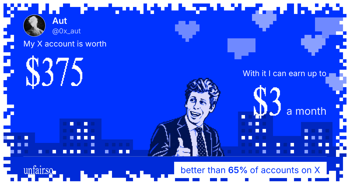 Aut's X account can earn up to $3 a month