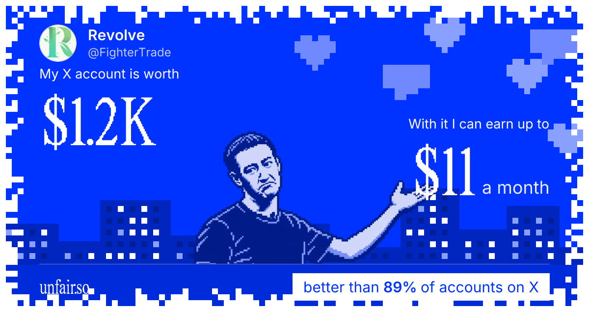 Revolve's X account can earn up to $11 a month
