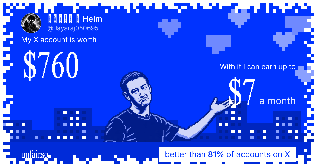 𝗘𝘁𝗵𝗮𝗻 ✦ Helm's X account can earn up to $7 a month