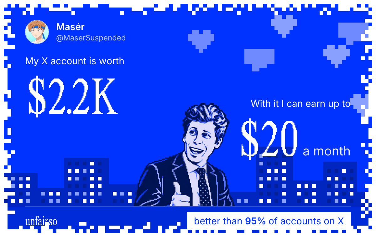 Masรฉr's X account can earn up to $20 a month