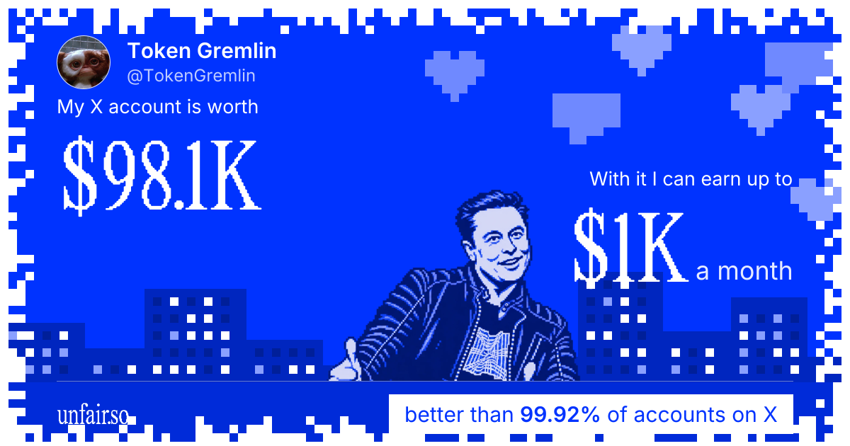 Token Gremlin's X account can earn up to $939 a month