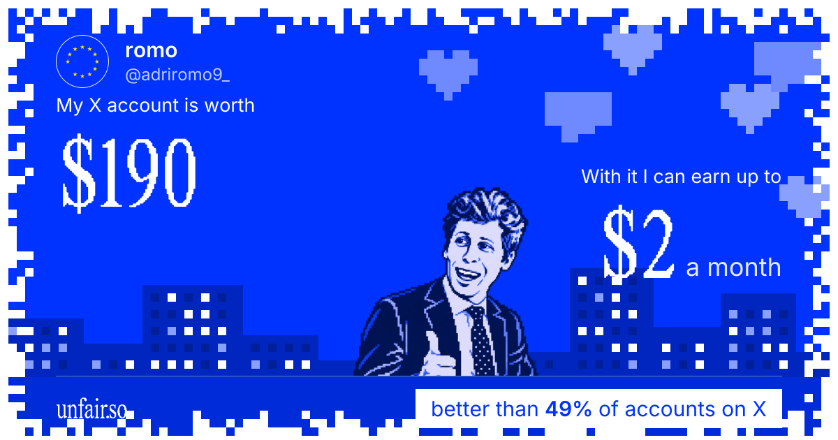 romo's X account can earn up to $2 a month
