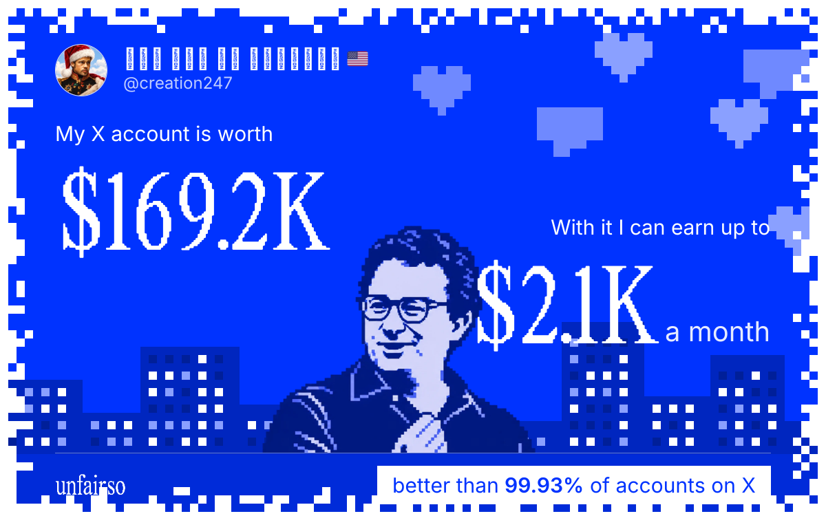 ๐๐ก๐ ๐๐ซ๐ญ ๐จ๐ ๐๐ฎ๐ซ๐ฉ๐จ๐ฌ๐ ๐บ๐ธ's X account can earn up to $2.1K a month
