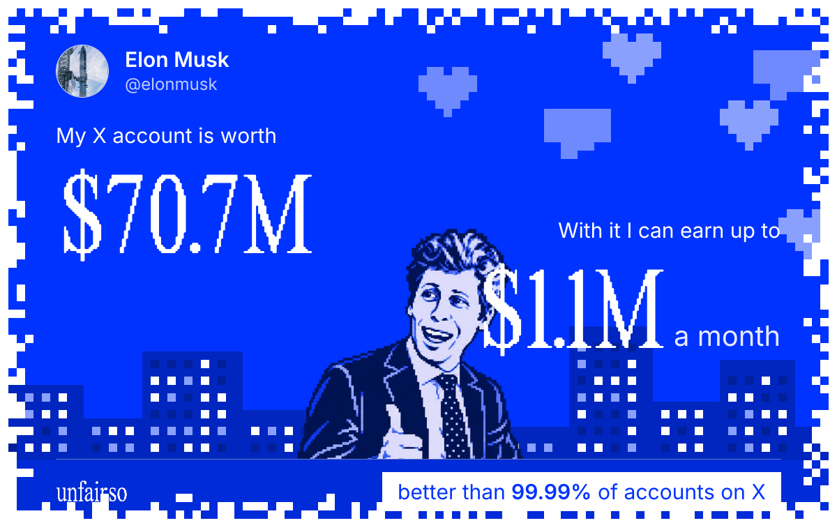 Elon Musk's X account can earn up to $1.1M a month