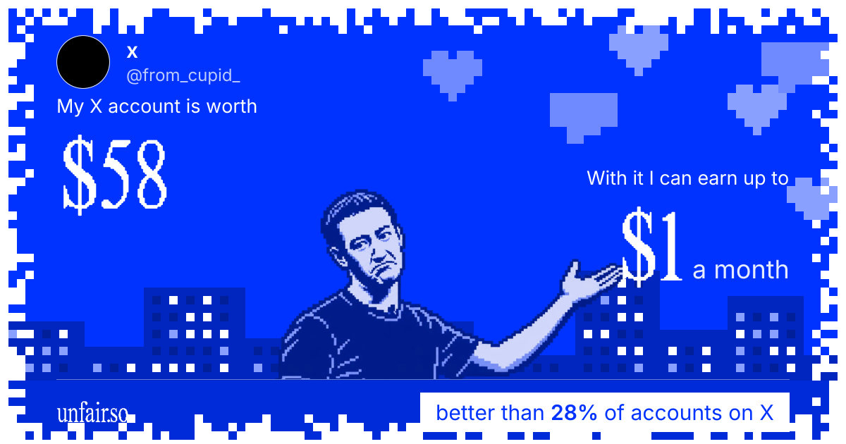 x's X account can earn up to $1 a month
