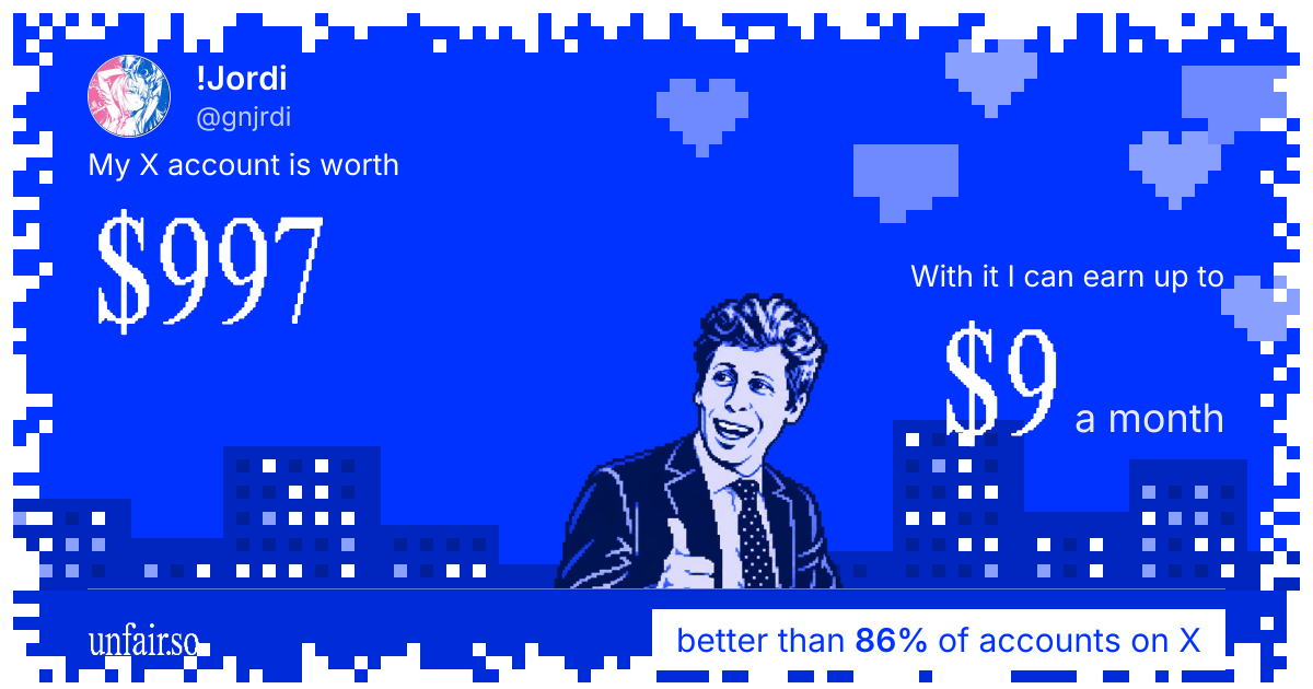 !Jordi's X account can earn up to $9 a month