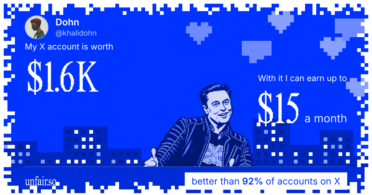 Dohn's X account can earn up to $15 a month