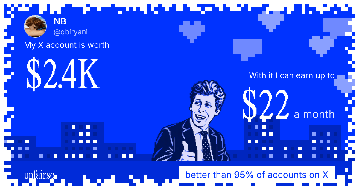 NB's X account can earn up to $22 a month