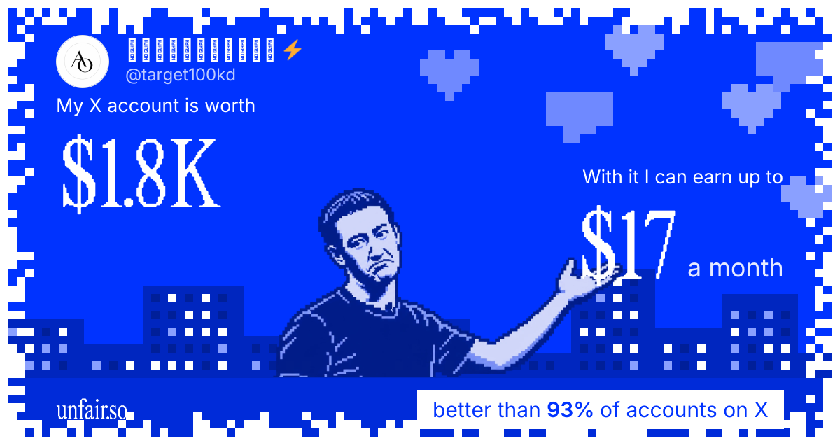 𝘼𝙡𝙥𝙝𝙖𝙊𝙧𝙖𝙘𝙡𝙚 ⚡'s X account can earn up to $17 a month